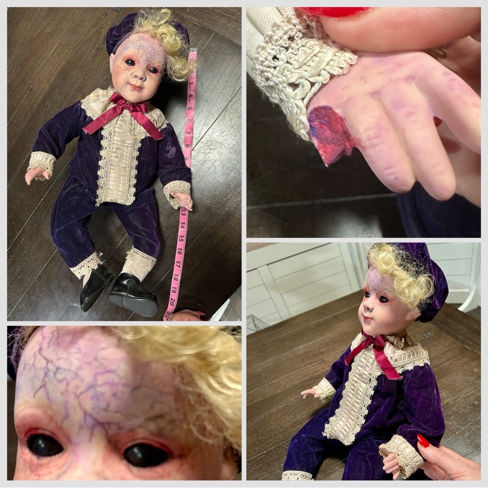 Spooky Haunted Creepy Halloween Boy Doll - Picture 6 of 7